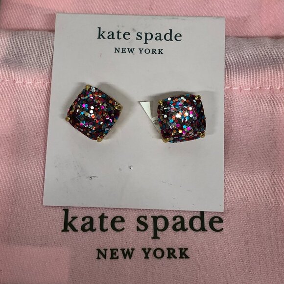 Kate Spade New York Jewelry - Kate Spade New York Multi Glitter Stud Earrings NWT